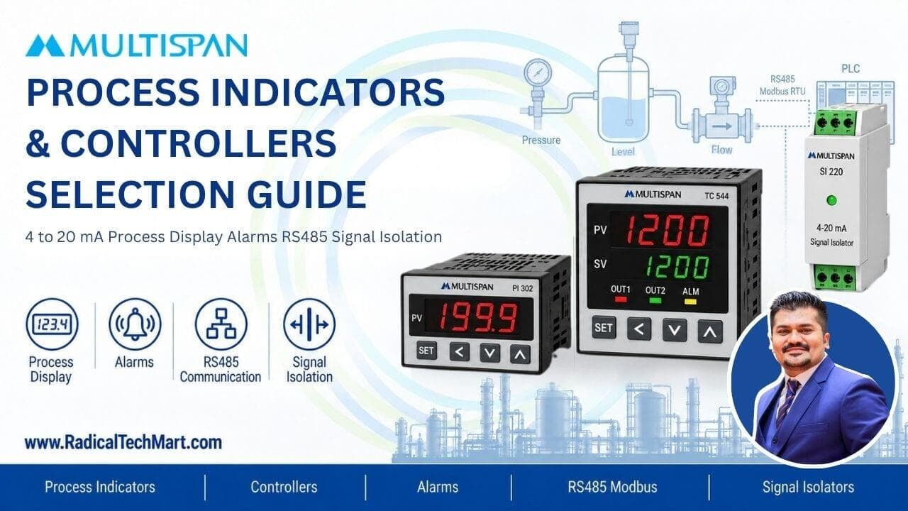 Multispan Process Indicators & Controllers Selection Guide